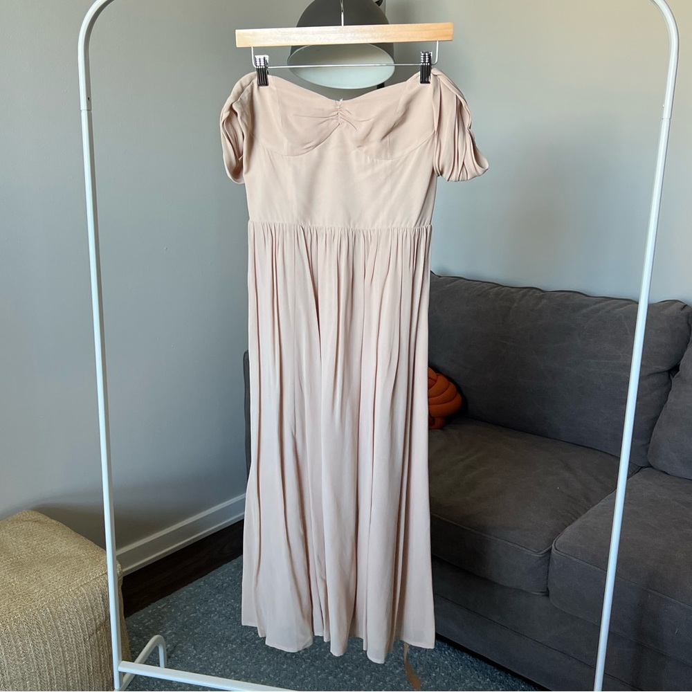 New Reformation Blush Pink Maxi Dress